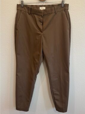 H&M Brown High-Waist Dress Pants